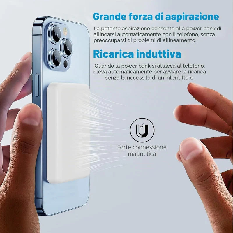 Koks™ - Power Bank Magnetico Wireless 10000mAh