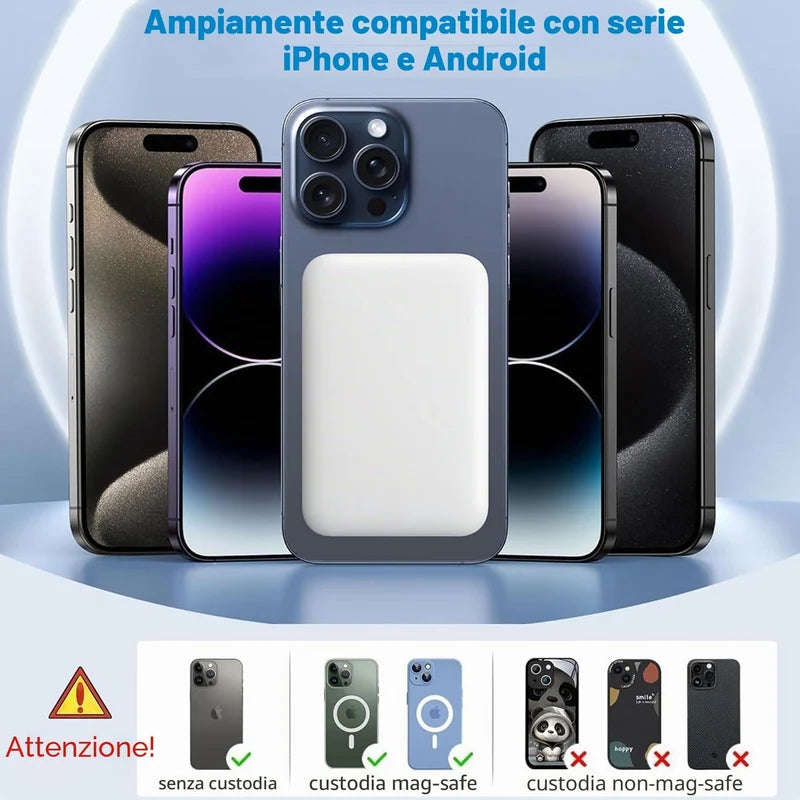 Koks™ - Power Bank Magnetico Wireless 10000mAh
